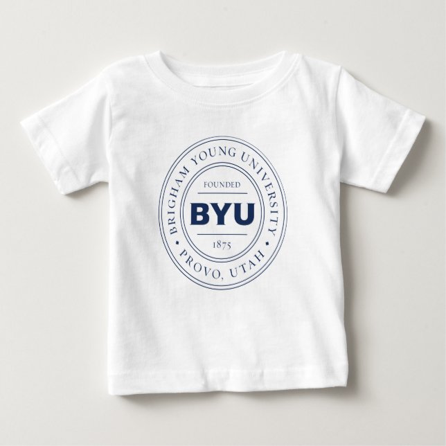 BYU Circle Logo Baby T-Shirt (Front)