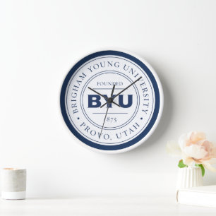 BYU Circle Logo Clock