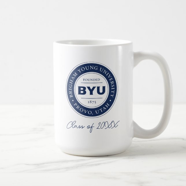 BYU Circle Logo Coffee Mug (Right)