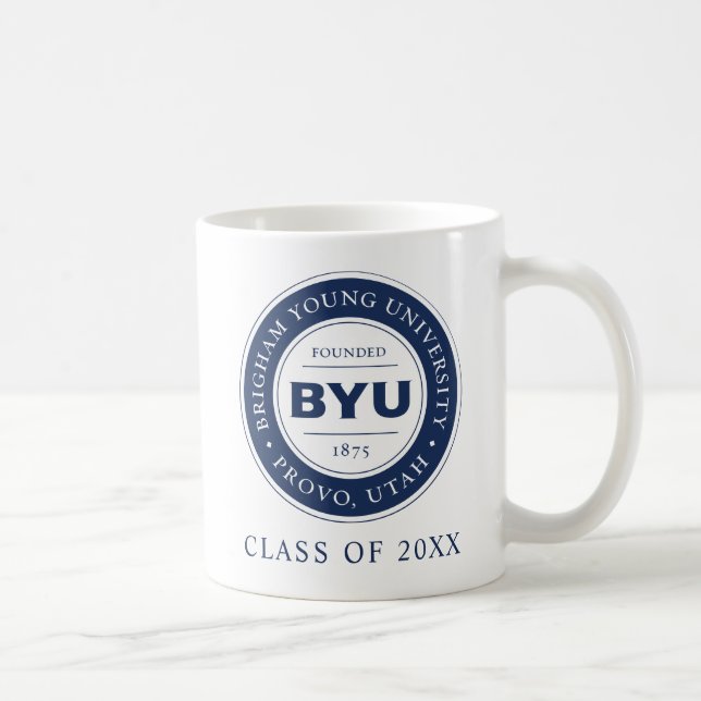 BYU Circle Logo Coffee Mug (Right)