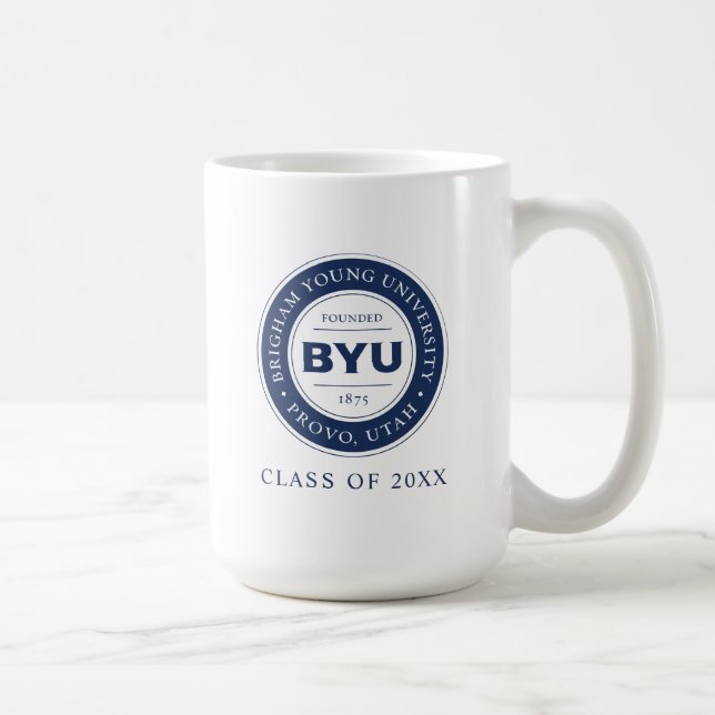 BYU Circle Logo Coffee Mug (Right)