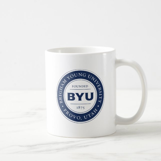 BYU Circle Logo Coffee Mug (Right)
