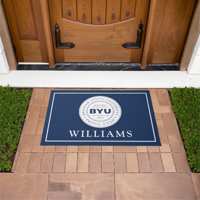 BYU Circle Logo Doormat (Outdoor)