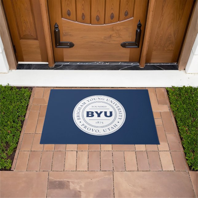 BYU Circle Logo Doormat (Outdoor)