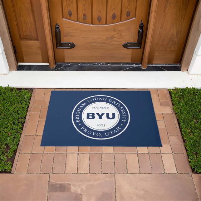 BYU Circle Logo Doormat (Outdoor)