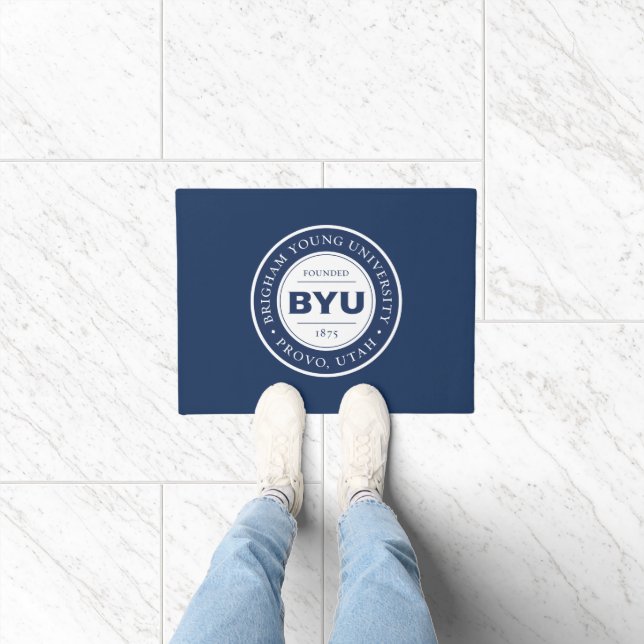 BYU Circle Logo Doormat (Indoor)