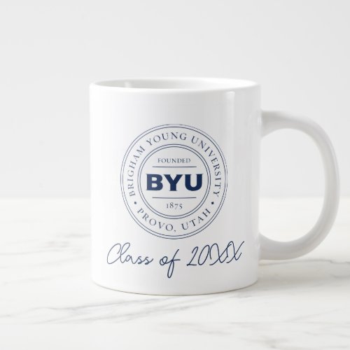 BYU Circle Logo Giant Coffee Mug