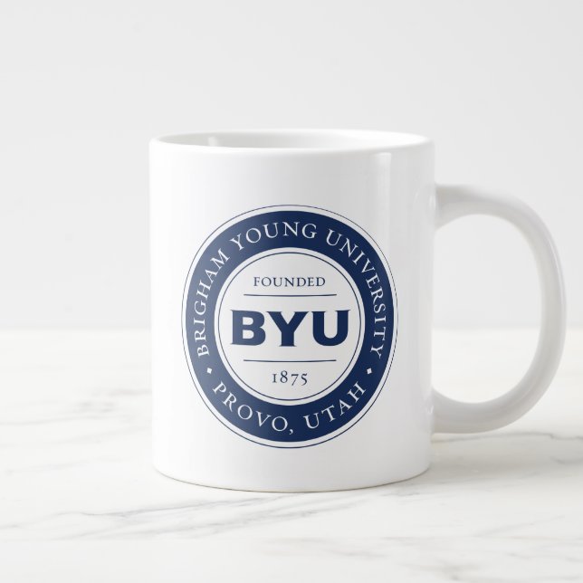 BYU Circle Logo Giant Coffee Mug (Right)