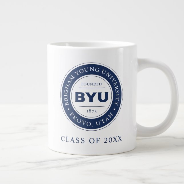BYU Circle Logo Giant Coffee Mug (Right)