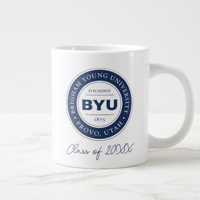 BYU Circle Logo Giant Coffee Mug (Right)