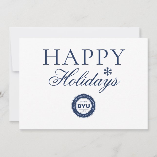 BYU Circle Logo Holiday Card (Front)