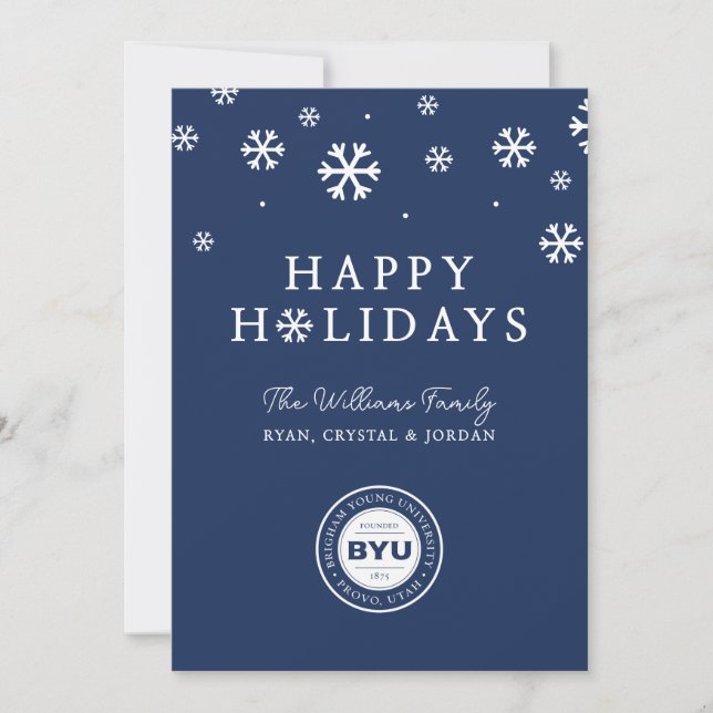 BYU Circle Logo Holiday Card (Front)