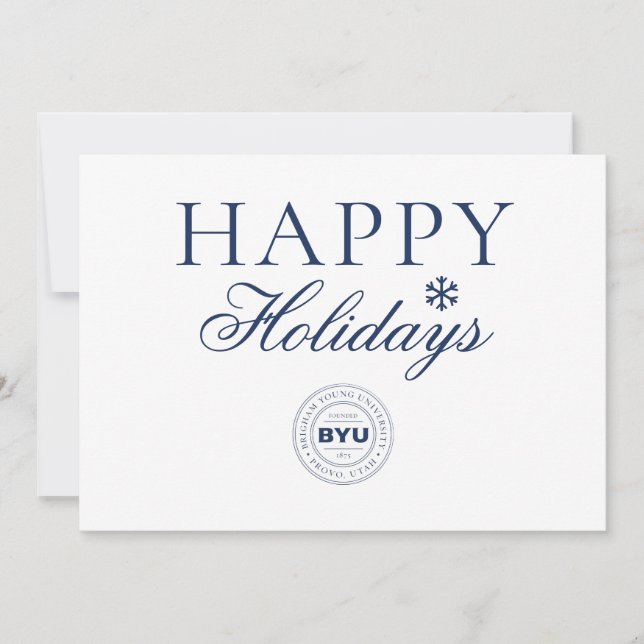 BYU Circle Logo Holiday Card (Front)
