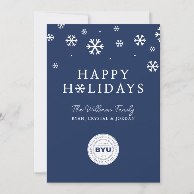 BYU Circle Logo Holiday Card (Front)
