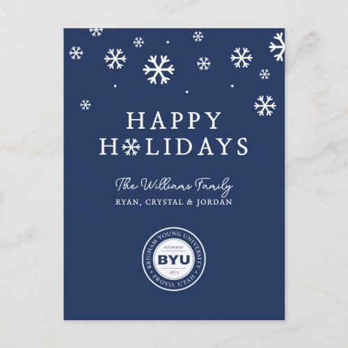 BYU Circle Logo Holiday Postcard