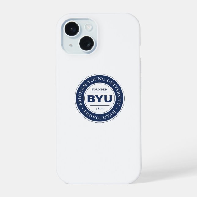 BYU Circle Logo Iphone Case (Back)