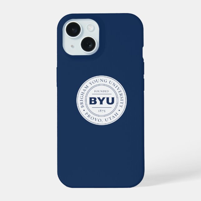 BYU Circle Logo Iphone Case (Back)