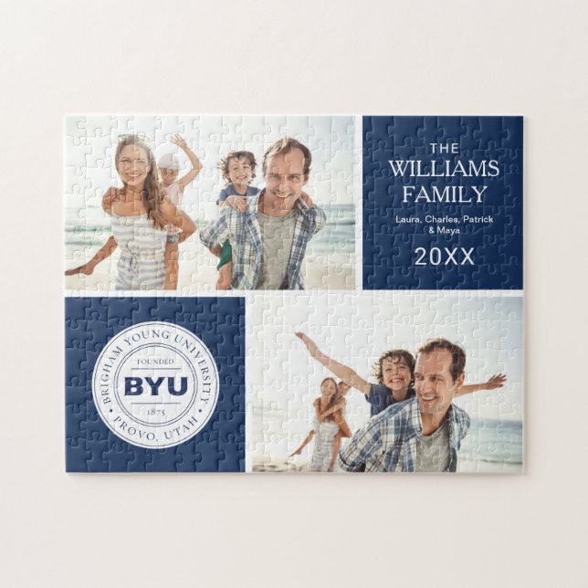 BYU Circle Logo Jigsaw Puzzle (Horizontal)