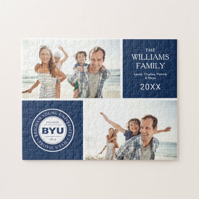 BYU Circle Logo Jigsaw Puzzle (Horizontal)