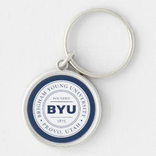 BYU Circle Logo Keychain