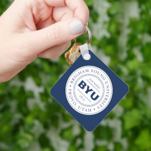 BYU Circle Logo Keychain
