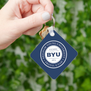 BYU Circle Logo Keychain
