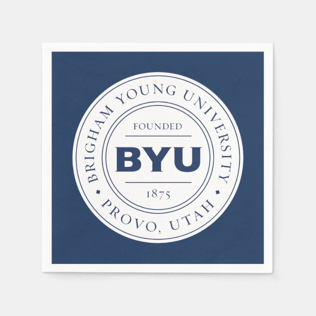 BYU Circle Logo Napkins (Front)