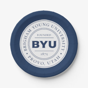BYU Circle Logo Paper Plates