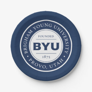 BYU Circle Logo Paper Plates