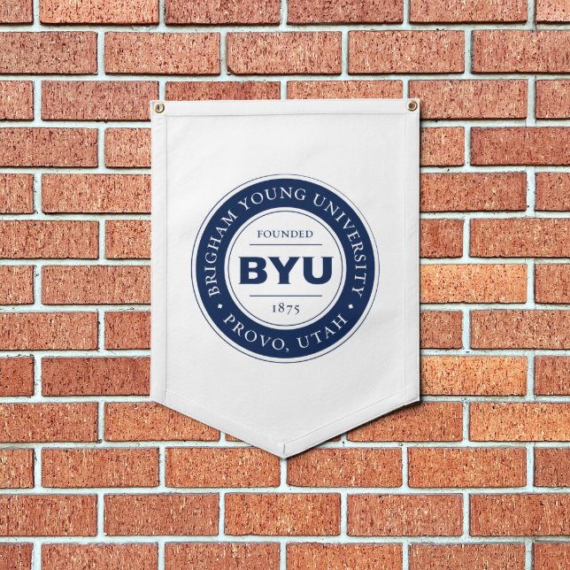 BYU Circle Logo Pennant (Insitu 1)
