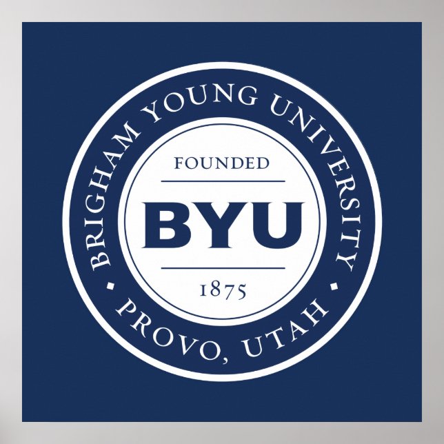 BYU Circle Logo Poster (Front)