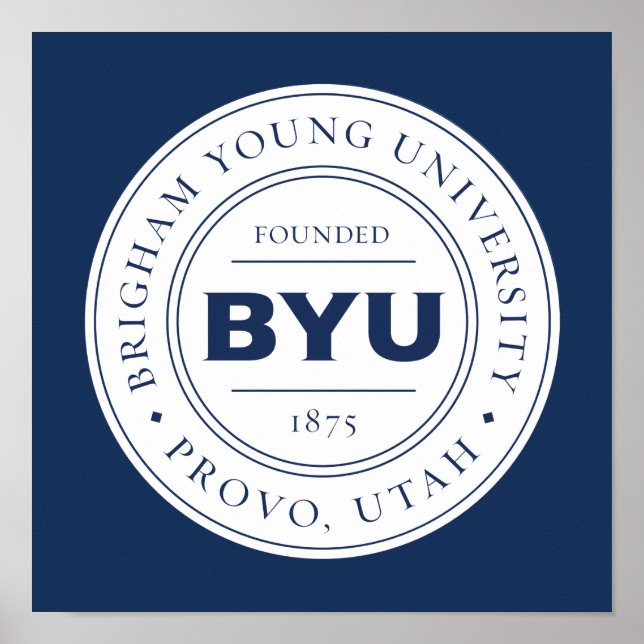 BYU Circle Logo Poster (Front)