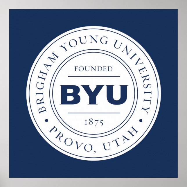 BYU Circle Logo Poster (Front)