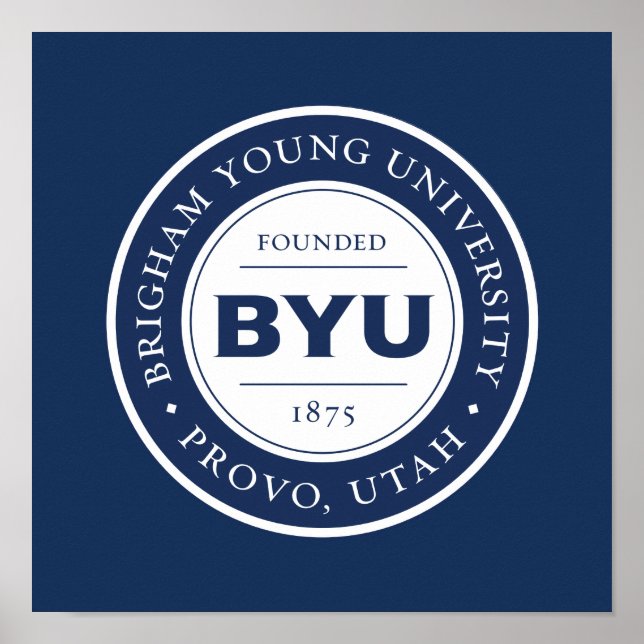 BYU Circle Logo Poster (Front)