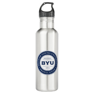 BYU Circle Logo Stainless Steel Water Bottle