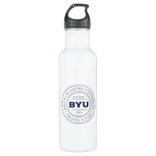 BYU Circle Logo Stainless Steel Water Bottle