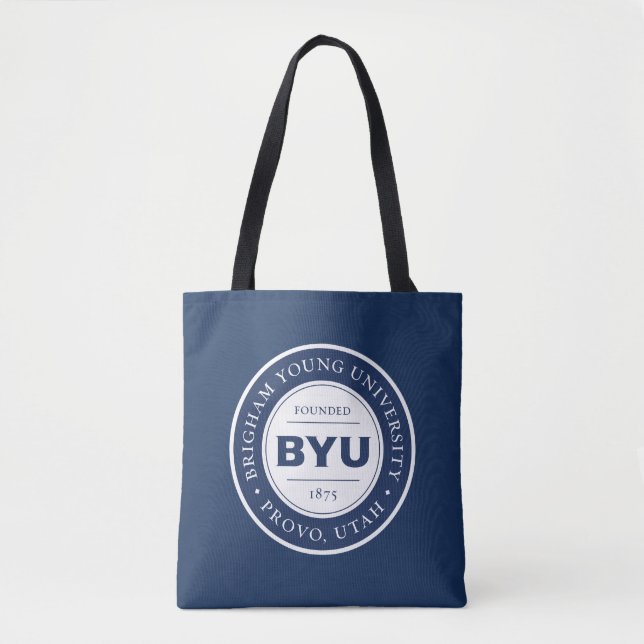BYU Circle Logo Tote Bag (Front)