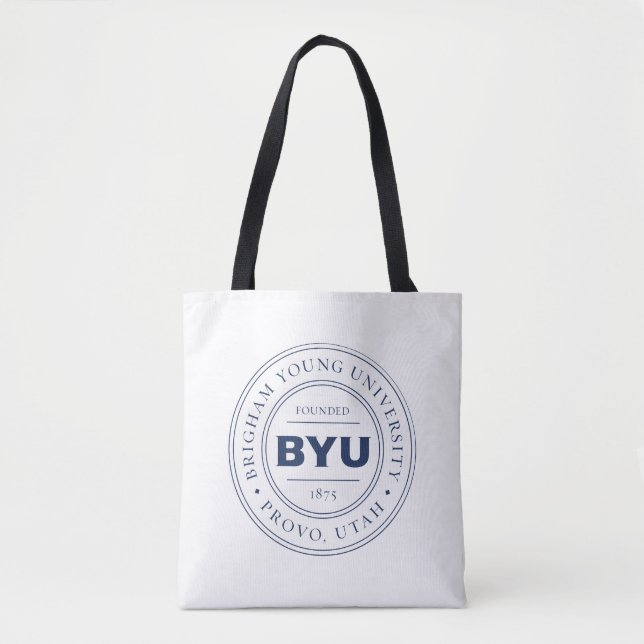 BYU Circle Logo Tote Bag (Front)