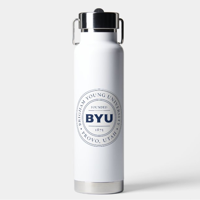 BYU Circle Logo Water Bottle (Front)