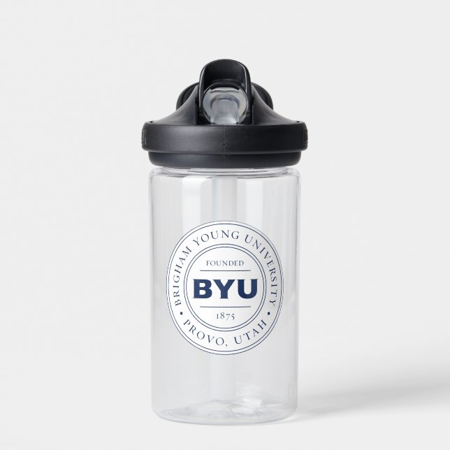 BYU Circle Logo Water Bottle (Front)