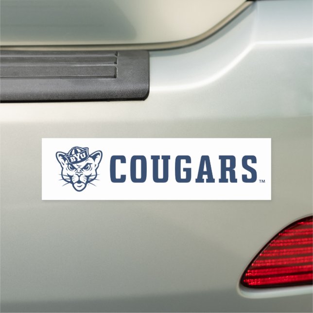 BYU Cougar Car Magnet (In Situ)