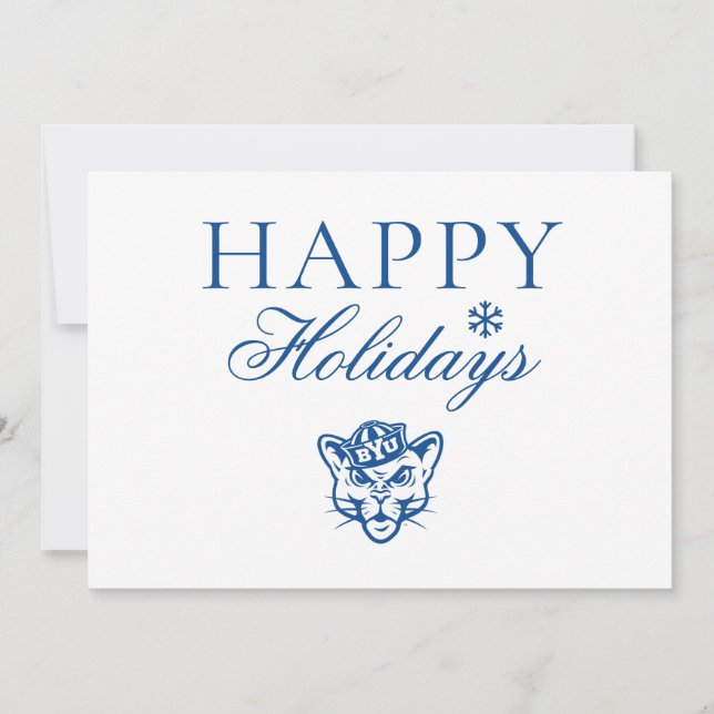 BYU Cougar Holiday Card (Front)