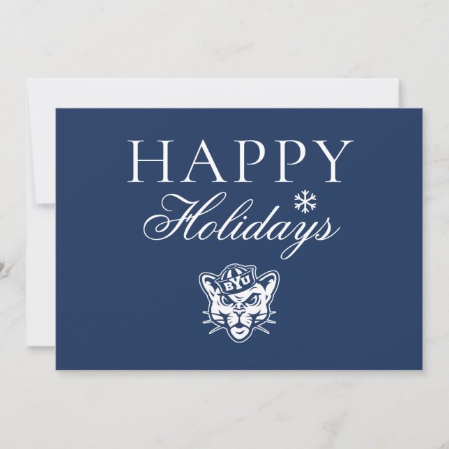 BYU Cougar Holiday Card (Front)