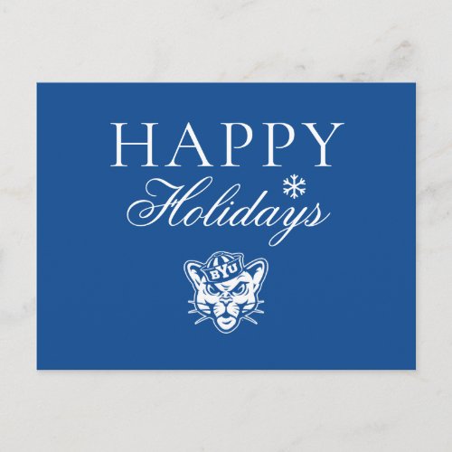 BYU Cougar Holiday Postcard