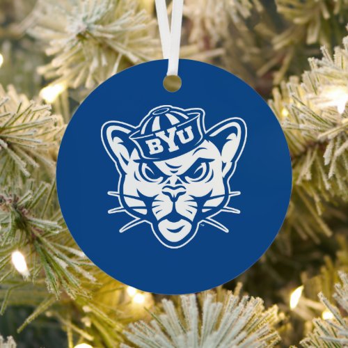 BYU Cougar Metal Ornament