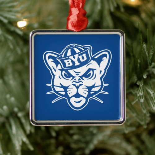 BYU Cougar Metal Ornament