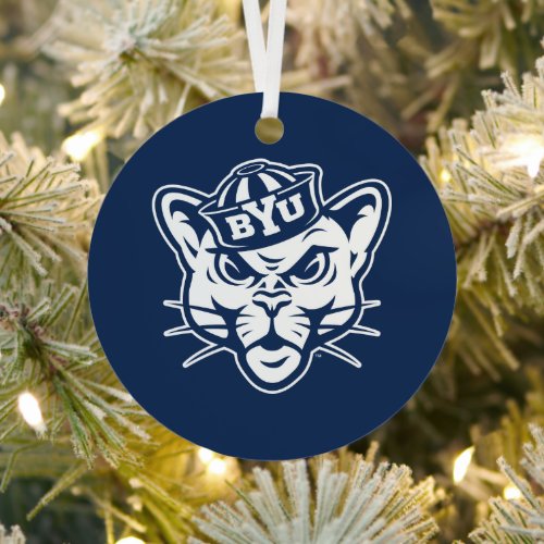 BYU Cougar Metal Ornament