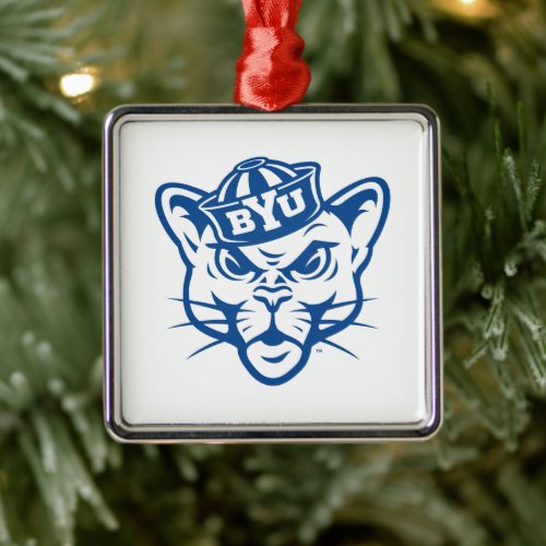 BYU Cougar Metal Ornament