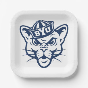 BYU Cougar Paper Plates