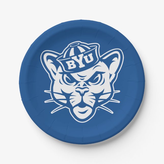 BYU Cougar Paper Plates (Front)